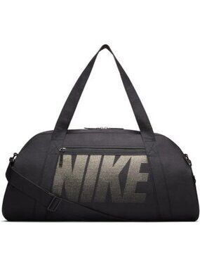 Nike Black Travel Duffle Bag Black / Gold